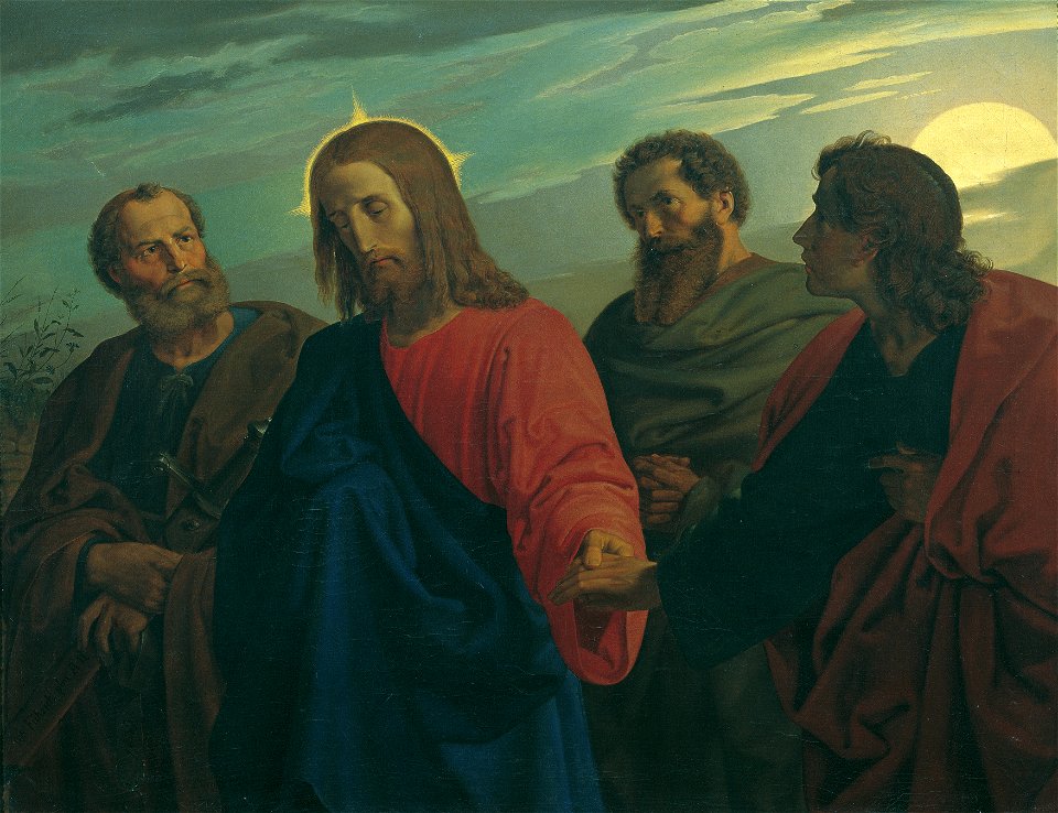 Joseph von Führich - Der Abschied Christi von seinen Jüngern (Gang nach Gethsemane) - 218 - Österreichische Galerie Belvedere