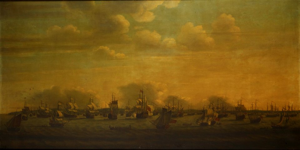 Joshua Mollineux (active 1718-30) - The English and Dutch Squadrons at Spithead in 1729 - RCIN 406746 - Royal Collection