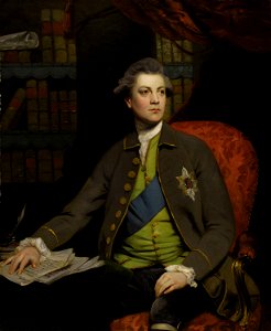 Sir Joshua Reynolds - Portrait of Henry Howard. Free illustration for personal and commercial use.