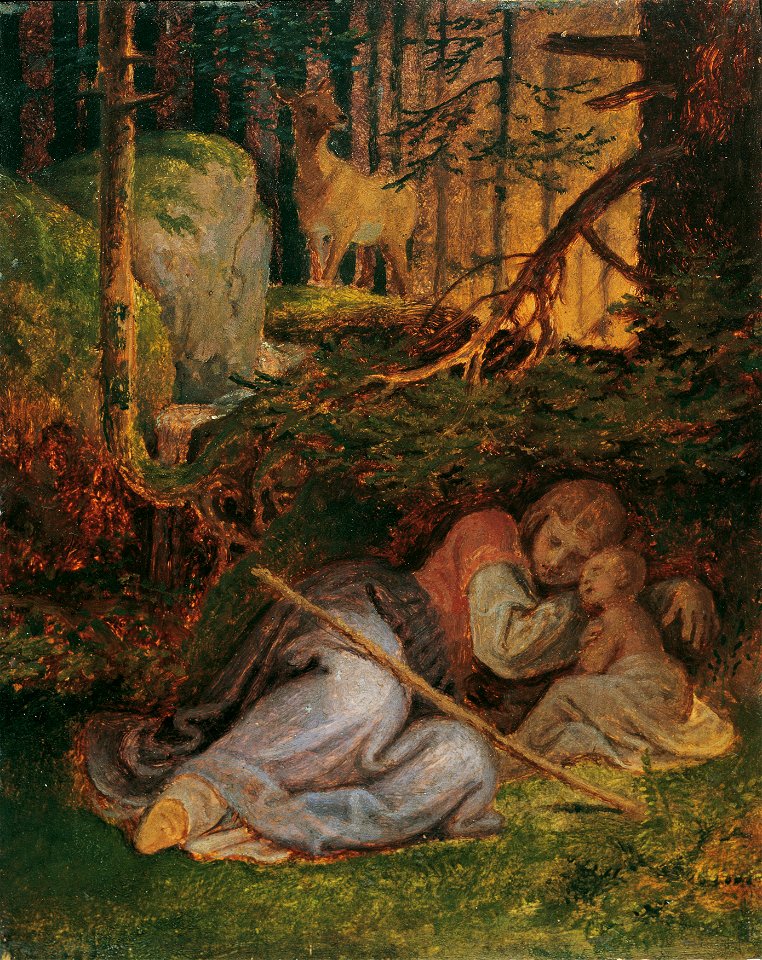Joseph von Führich - Genovevas Rast im Walde - 878 - Österreichische Galerie Belvedere