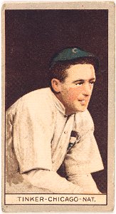 Joseph Tinker, Chicago Cubs, baseball card portrait LCCN2008677971