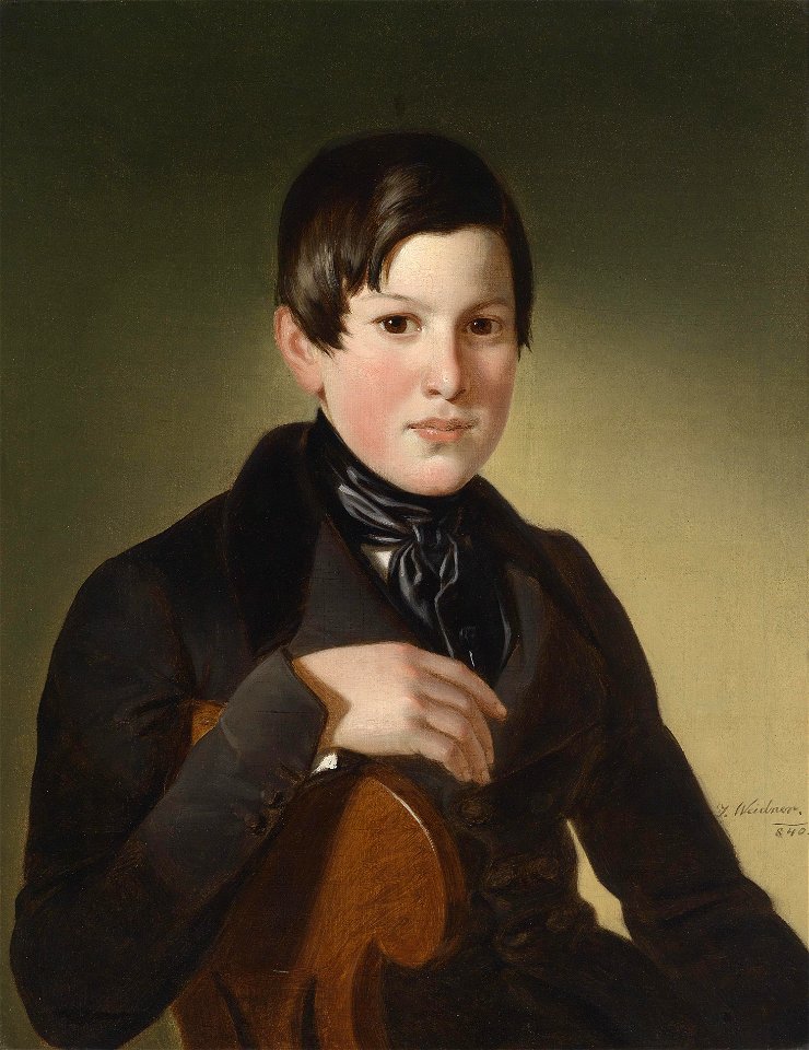 Joseph Weidner Bildnis eines Knaben 1840