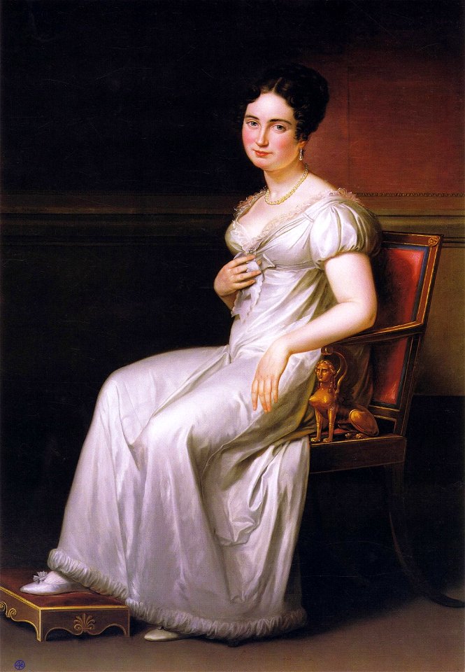 JOSÉ DE MADRAZO Y AGUDO - María Sandalia de Acebal y Arratia (Colección particular, Madrid, 1820)