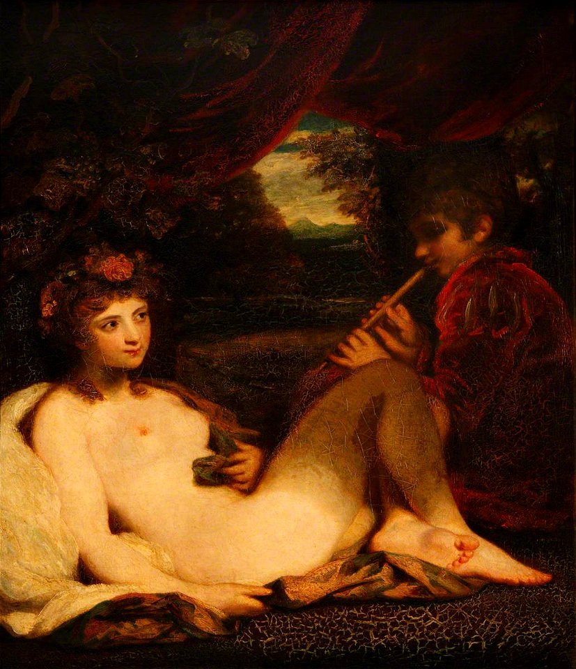 Joshua Reynolds (1723-1792) - Nymph and Piping Boy - 1246450 - National Trust