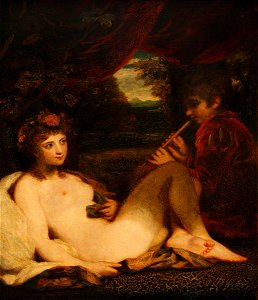 Joshua Reynolds (1723-1792) - Nymph and Piping Boy - 1246450 - National Trust