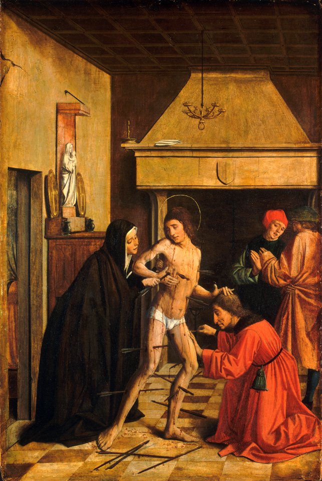 Josse Lieferinxe - Saint Sebastian Cured by Irene - Google Art Project