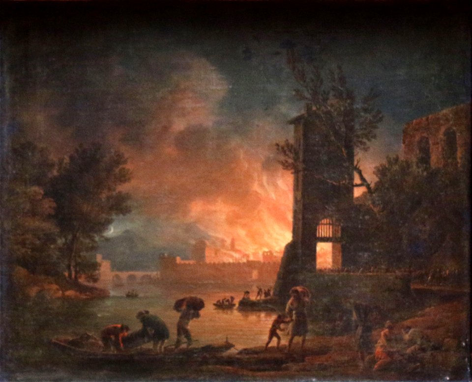 Joseph Vernet-Carpentras-Incendie