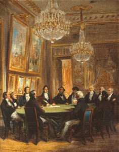 Joseph-Désiré Court - Le duc d'Orléans signant la proclamation de la lieutenance générale du royaume, le 31 juillet 1830, au Palais-Royal - P2357 - Musée Carnavalet
