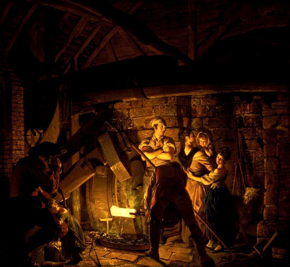 Joseph Wright of Derby (1734-1797) - An Iron Forge - T06670 - Tate