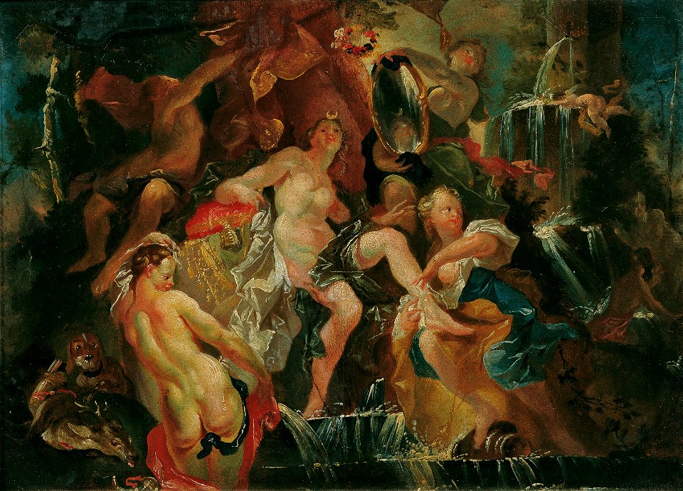 Joseph Winterhalder d. J. - Das Bad der Diana (Rückseite, Die Erziehung des Bacchusknaben) - 4230 - Kunsthistorisches Museum