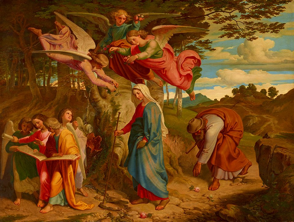 Joseph von Führich - Der Gang Mariens über das Gebirge - 2094 - Kunsthistorisches Museum