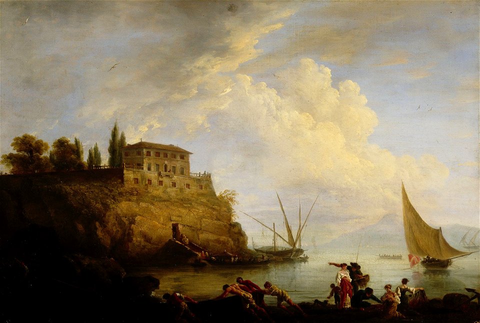 Joseph Vernet - Satama Etelä-Ranskassa - S-2002-50 - Finnish National Gallery