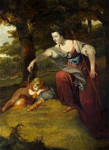 Joshua Reynolds (1723-1792) - Diana Disarming Cupid, Elizabeth Dashwood (1741–1832), Duchess of Manchester, and Her Son George Montagu (1763–1772), Viscount Manderville - 207779 - National Trust