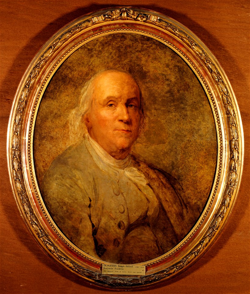 Joseph-Siffred Duplessis - Benjamin Franklin (1706-1790) - PTUCK6 - Musée des Beaux-Arts de la ville de Paris