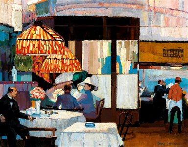 Josse Goossens Intérieur de café