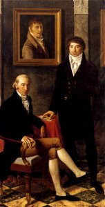 Joseph-Denis Odevaere - Portrait of François Wynckelman, François van der Donckt and Joseph Odevaere - WGA16627