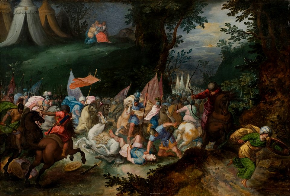 Josua Defeating Amalek (Pauwel Casteels) - Nationalmuseum - 17384