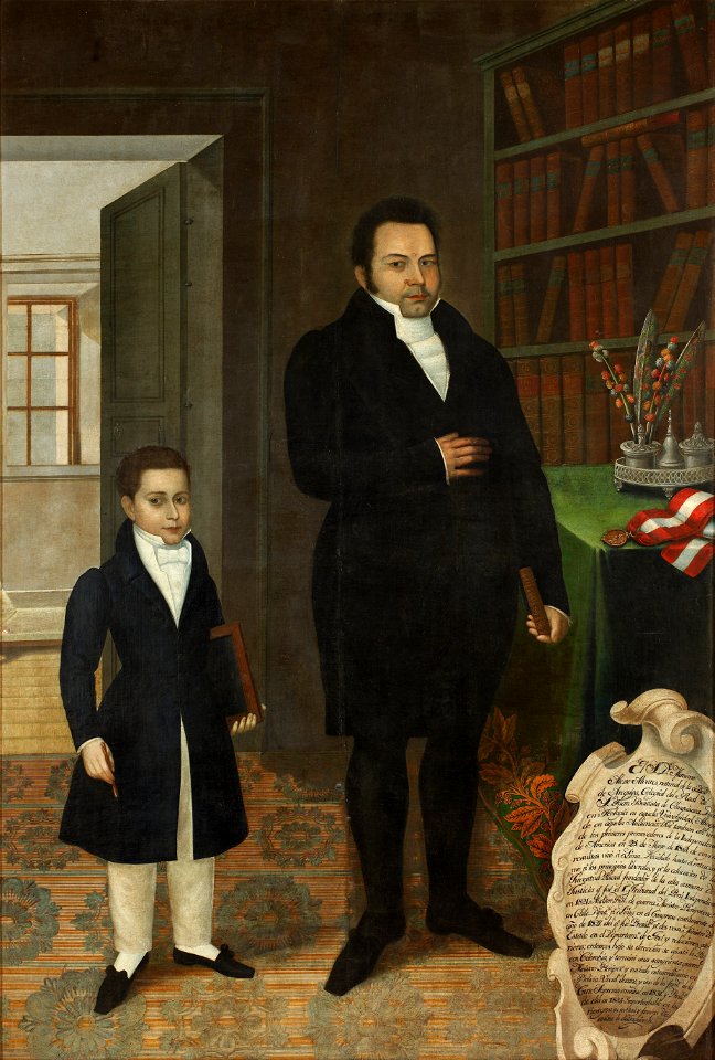 José Gil de Castro - Mariano Alejo Álvarez and his Son - Google Art Project