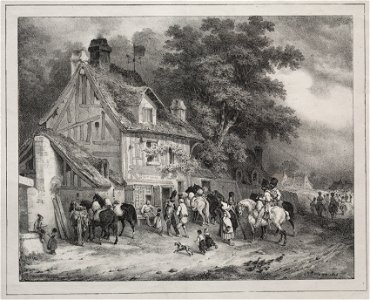 Joseph-Louis-Hippolyte Bellangé (French, 1800-1866), Gihaut frères éditeurs, boulevard des Italiens, No. 5 - Album of 1829, Souvenir of Normandy - 1941.193 - Cleveland Museum of Art