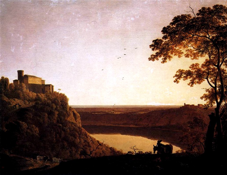 Joseph Wright of Derby - View of the Lake of Nemi - WGA25896