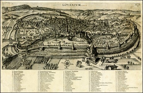 Josse van der Baren - View of Leuven (from Lovanium)