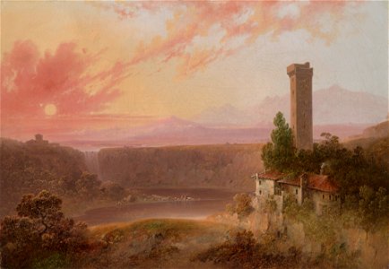 Joshua Shaw - View of Lake Nemi at Sunset - 1973.61.1 - Yale University Art Gallery
