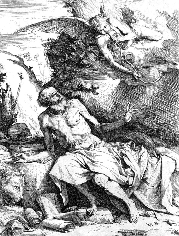 José de Ribera - St Jerome and the Angel - WGA19367