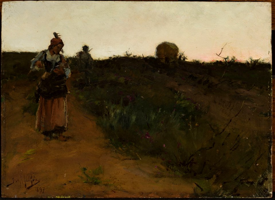 José Malhoa - Return from the fields - M.Ob.2072 - National Museum in Warsaw