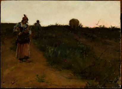 José Malhoa - Return from the fields - M.Ob.2072 - National Museum in Warsaw