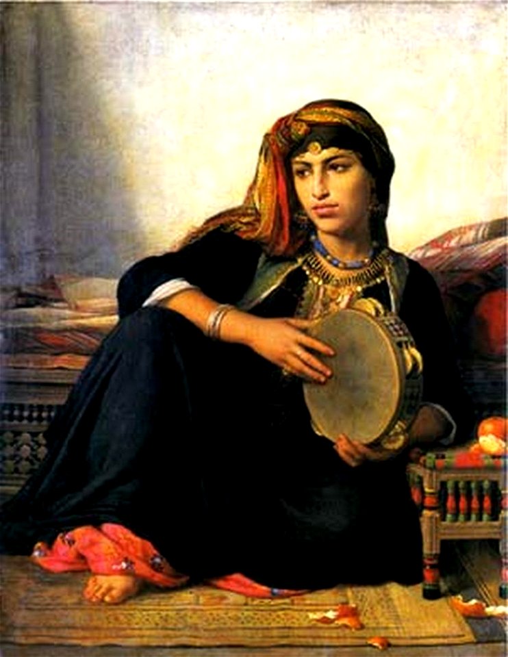 Joueuse De Tambourin (Félix Auguste Clément)