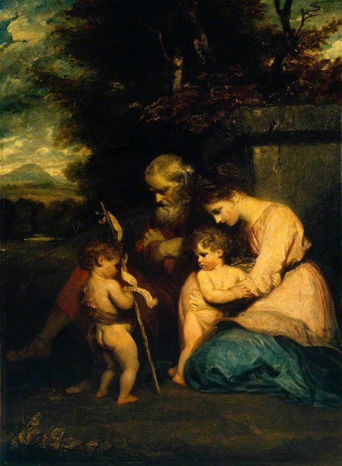 Joshua Reynolds (1723-1792) - The Holy Family with the Infant St John - A00837 - Tate