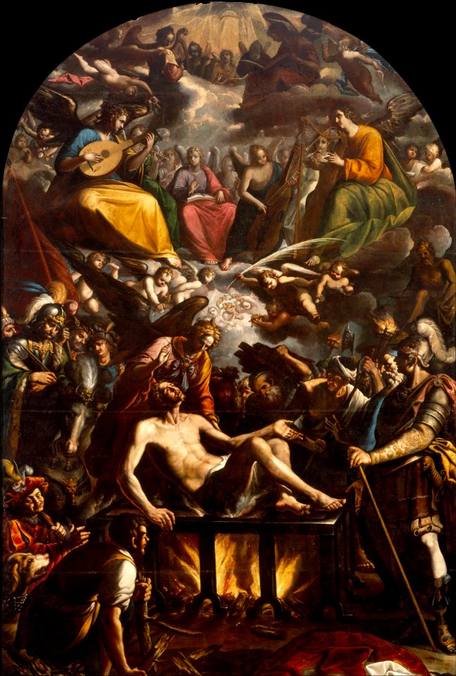 José Juárez - The Martyrdom of Saint Lawrence - Google Art Project