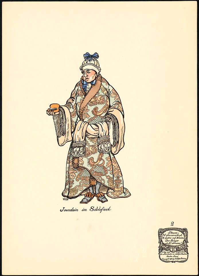 Jourdain im Schlafrock (Boston Public Library)