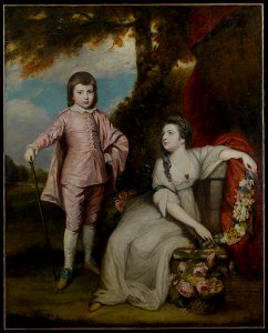 Joshua Reynolds portrait of George and Elizabeth Capel 1768