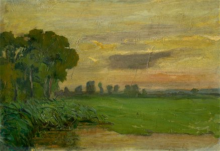 Jozef Hanula - Západ slnka v Kaloči - O 1150 - Slovak National Gallery