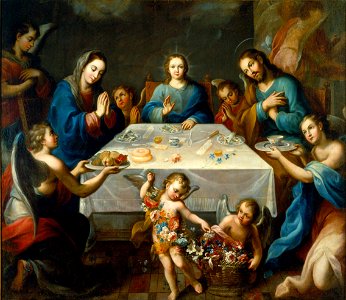 José de Alcíbar - The Blessing of the Table - Google Art Project