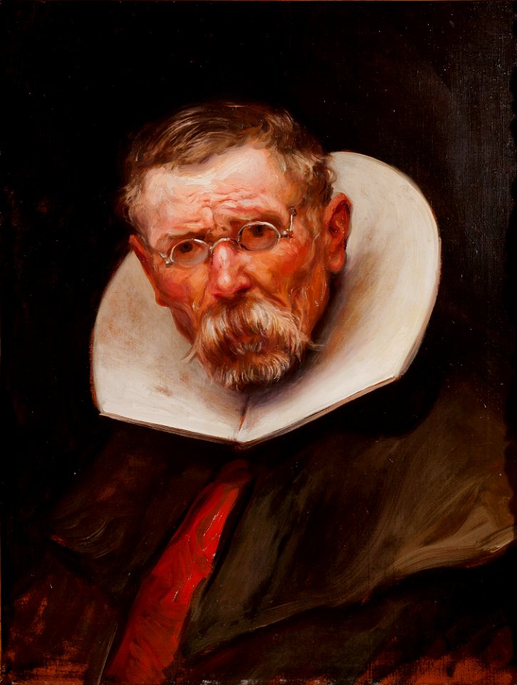 José Llaneces - Portrait of an elderly Man dressed in the Style of the Reign of Philip III - Google Art Project