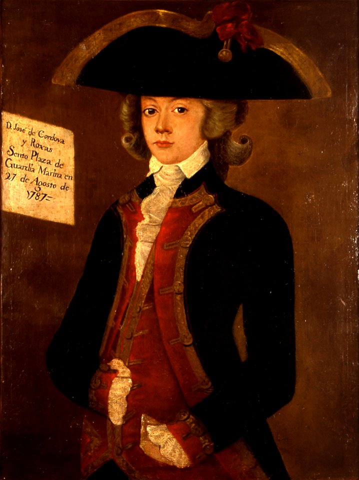 José de Córdova y Rojas como guardiamarina (Museo Naval de Madrid)