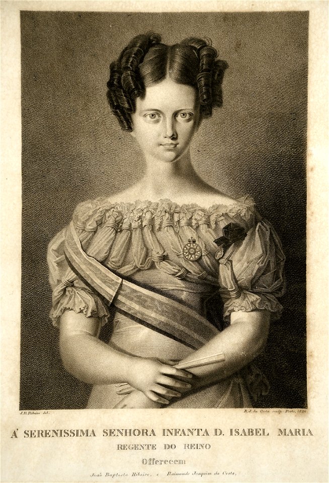 João Batista Ribeiro, Raimundo Joaquim da Costa - Retrato da Infanta Dona Isabel Maria de Bragança, regente de Portugal