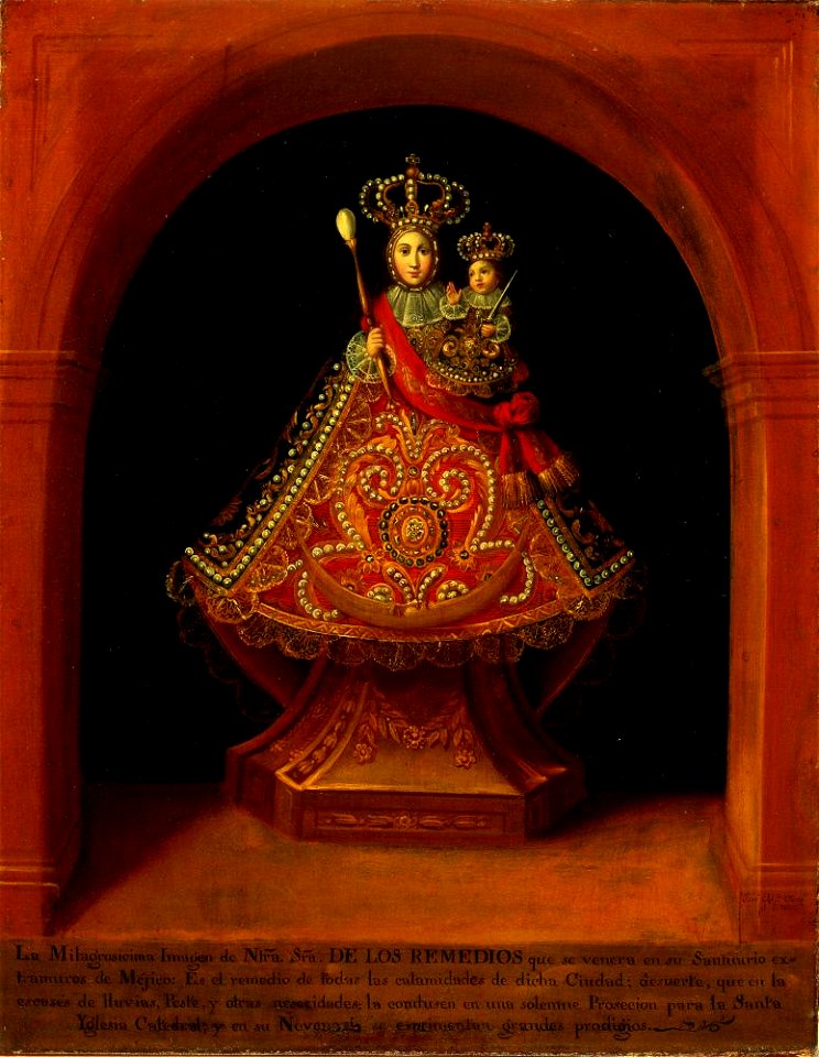 José María Vásquez - The Miraculous Image of the Virgen de los Remedios - LA1666 - Hispanic Society of America