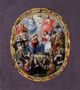José de Páez - Annunciation and Saints - A3074 - Hispanic Society of America