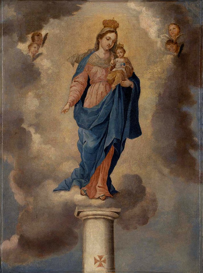 José Campeche y Jordán - La Virgen del pilar - 1996.91.8 - Smithsonian American Art Museum