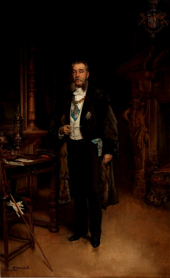 José María de Murga y Reolid, I marqués de Linares, por Francisco Pradilla