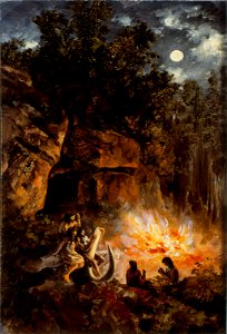 José María Velasco - Scene from the Quaternary upper Paleolithic Period - Google Art Project