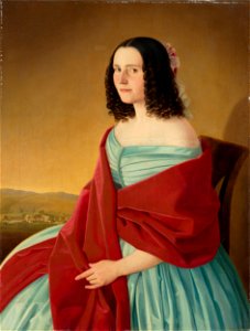 Jozef Božetech Klemens - Portrait of Mária Szmrecsányi - O 6535 - Slovak National Gallery