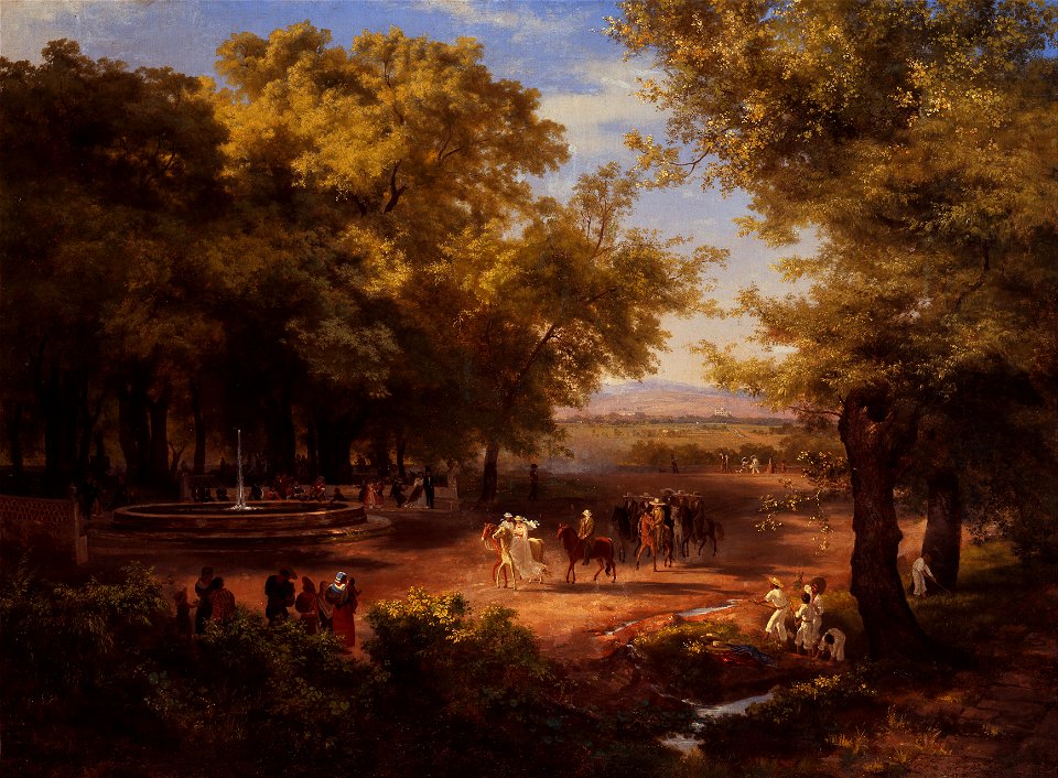 José María Velasco - The Mexico City Alameda - Google Art Project
