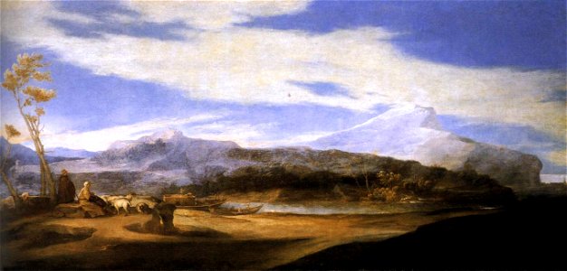José de Ribera - Landscape with Shepherds - WGA19385