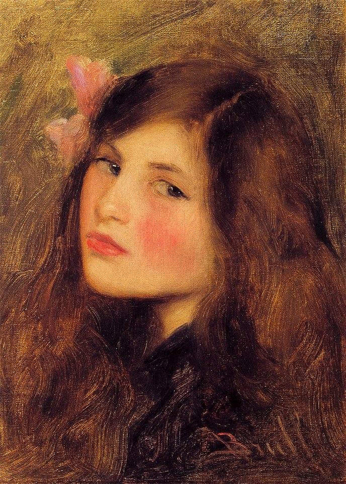 Jove amb llaç rosa - Joan Brull i Vinyoles (1863-1912)