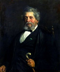 Jozef Israëls - Portret van Pieter Blussé van Oud-Alblas (1812-1887) - DM-993-706 - Dordrechts Museum