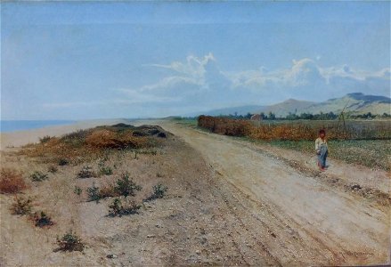 José Moreno Carbonero - Child on the beach